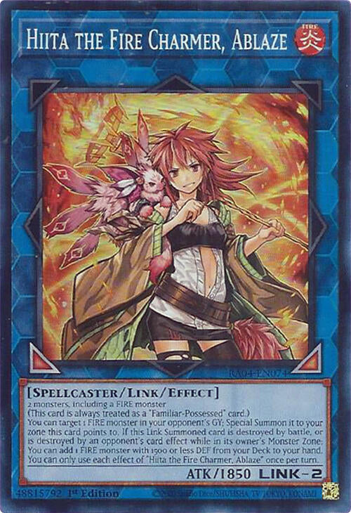 Hiita the Fire Charmer, Ablaze [RA04-EN074] Super Rare | Enigma On Main