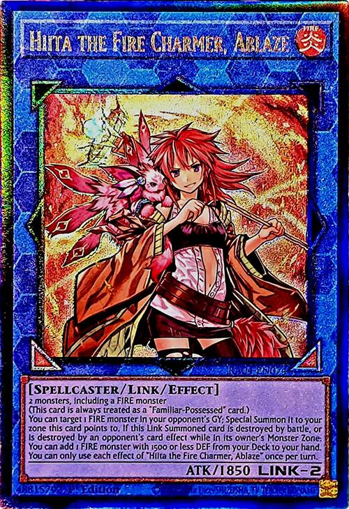 Hiita the Fire Charmer, Ablaze [RA04-EN074] Prismatic Ultimate Rare | Enigma On Main