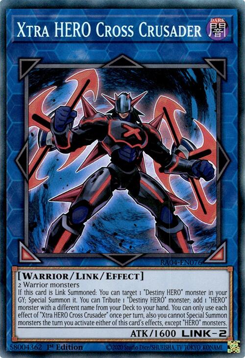 Xtra HERO Cross Crusader [RA04-EN076] Prismatic Collector's Rare | Enigma On Main