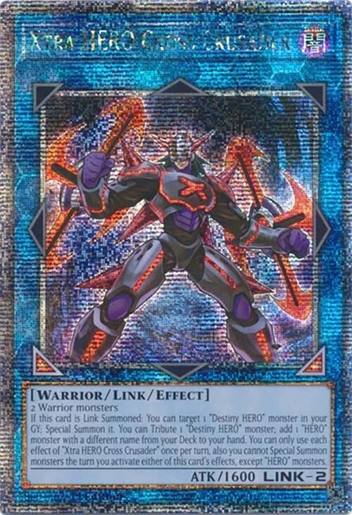 Xtra HERO Cross Crusader [RA04-EN076] Quarter Century Secret Rare | Enigma On Main