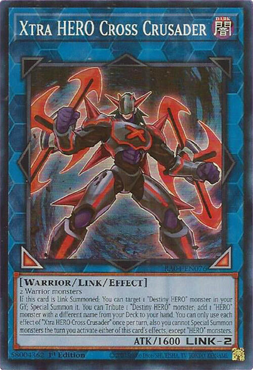 Xtra HERO Cross Crusader [RA04-EN076] Super Rare | Enigma On Main