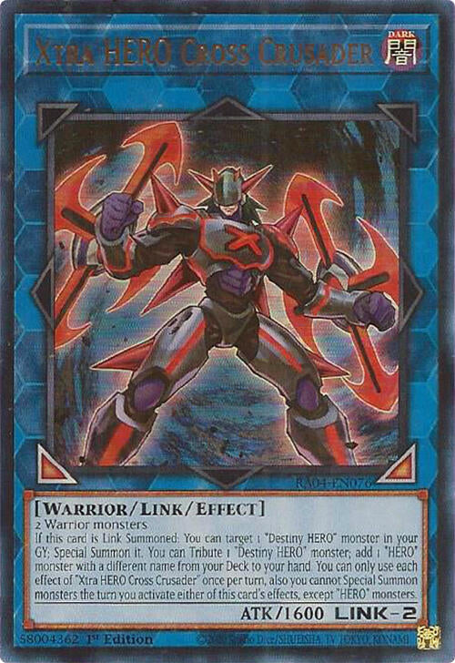 Xtra HERO Cross Crusader [RA04-EN076] Ultra Rare | Enigma On Main