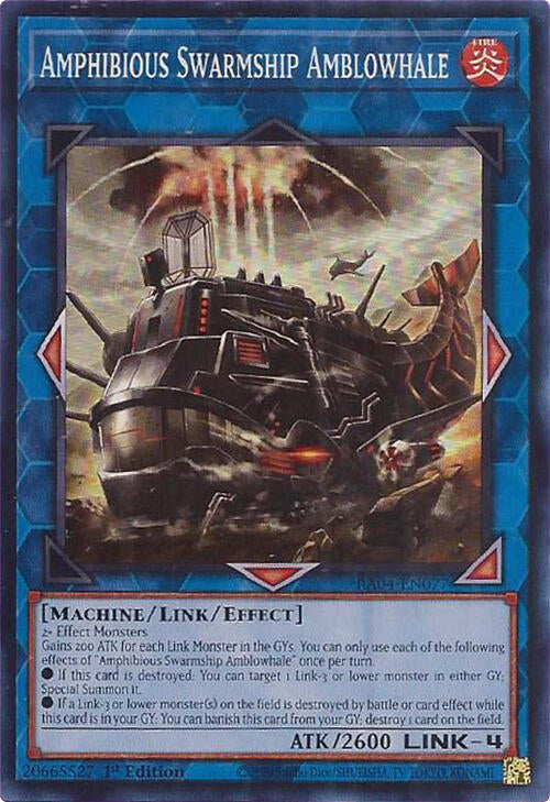 Amphibious Swarmship Amblowhale [RA04-EN077] Super Rare | Enigma On Main