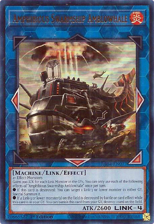 Amphibious Swarmship Amblowhale [RA04-EN077] Ultra Rare | Enigma On Main