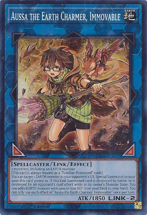 Aussa the Earth Charmer, Immovable [RA04-EN078] Super Rare | Enigma On Main