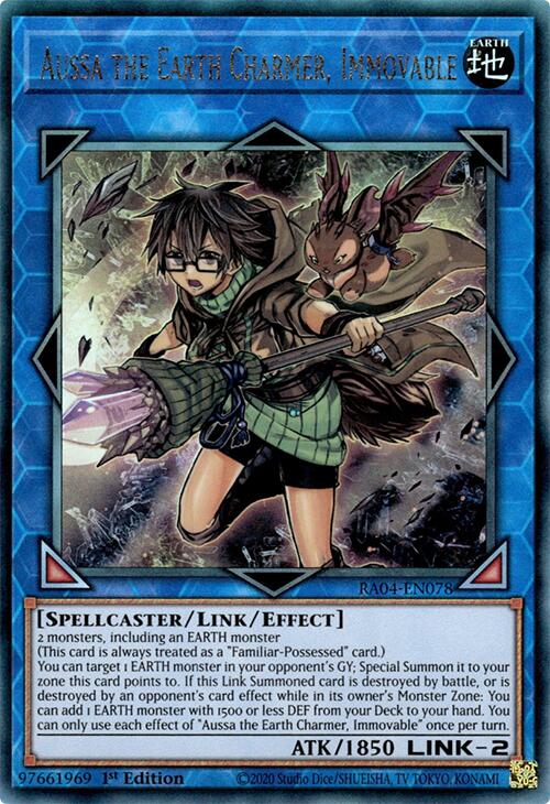 Aussa the Earth Charmer, Immovable [RA04-EN078] Prismatic Ultimate Rare | Enigma On Main