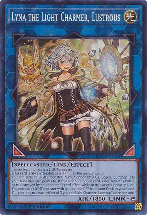 Lyna the Light Charmer, Lustrous [RA04-EN081] Super Rare | Enigma On Main