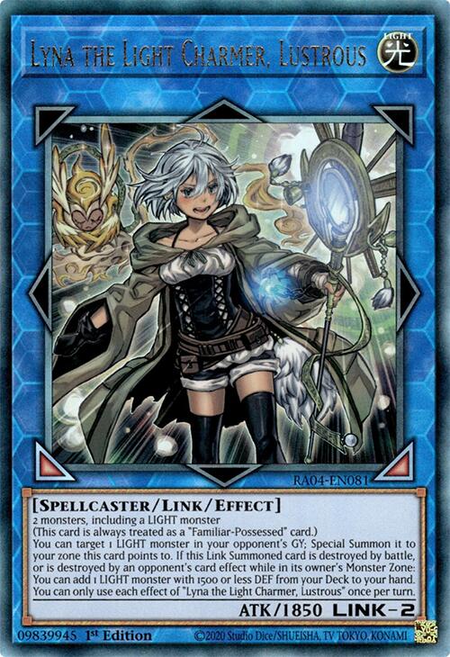 Lyna the Light Charmer, Lustrous [RA04-EN081] Prismatic Ultimate Rare | Enigma On Main