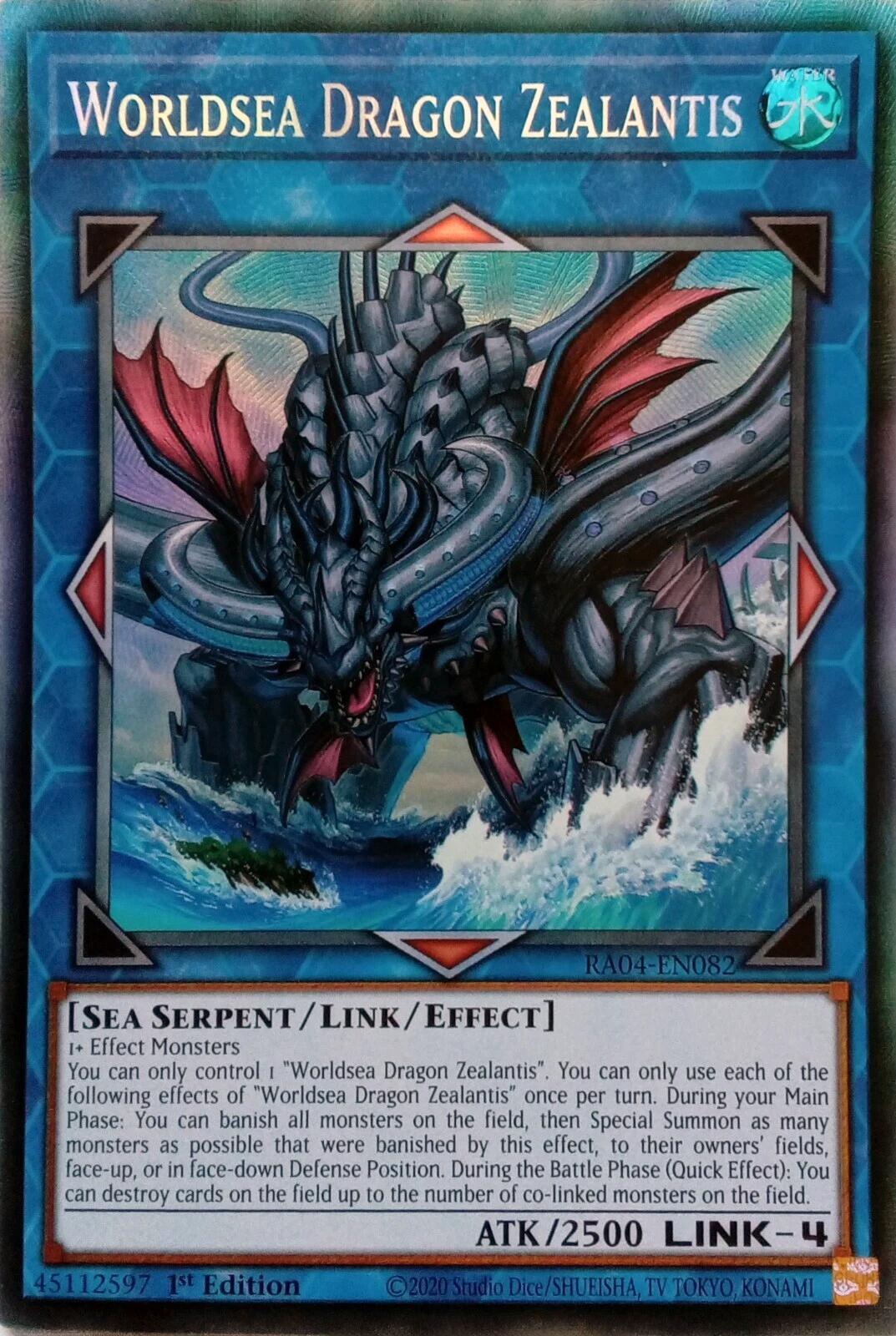 Worldsea Dragon Zealantis [RA04-EN082] Prismatic Collector's Rare | Enigma On Main