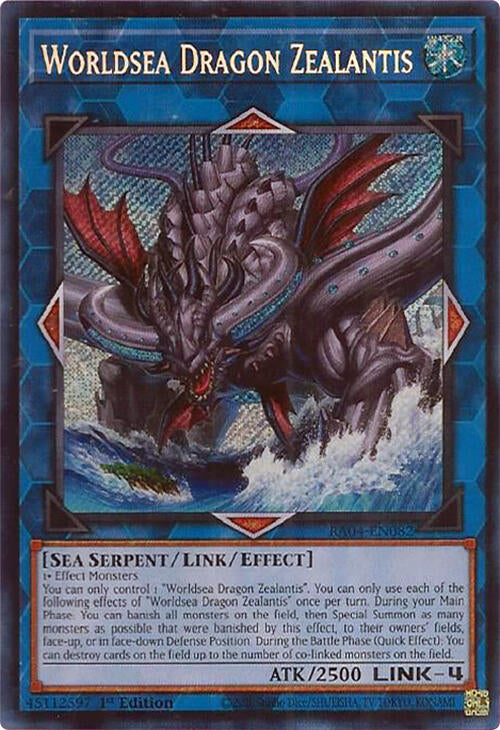 Worldsea Dragon Zealantis [RA04-EN082] Secret Rare | Enigma On Main