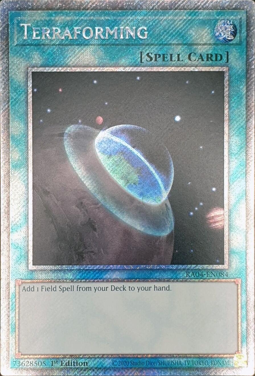 Terraforming [RA04-EN084] Platinum Secret Rare | Enigma On Main