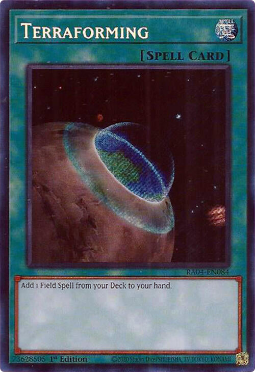 Terraforming [RA04-EN084] Secret Rare | Enigma On Main