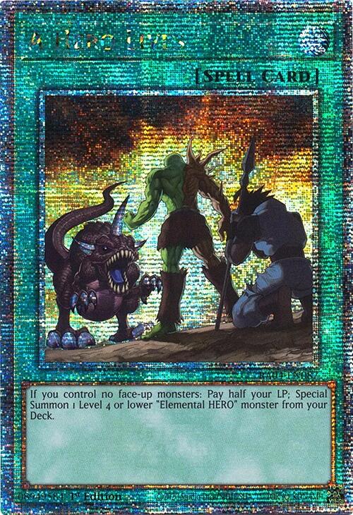 A Hero Lives [RA04-EN087] Quarter Century Secret Rare | Enigma On Main