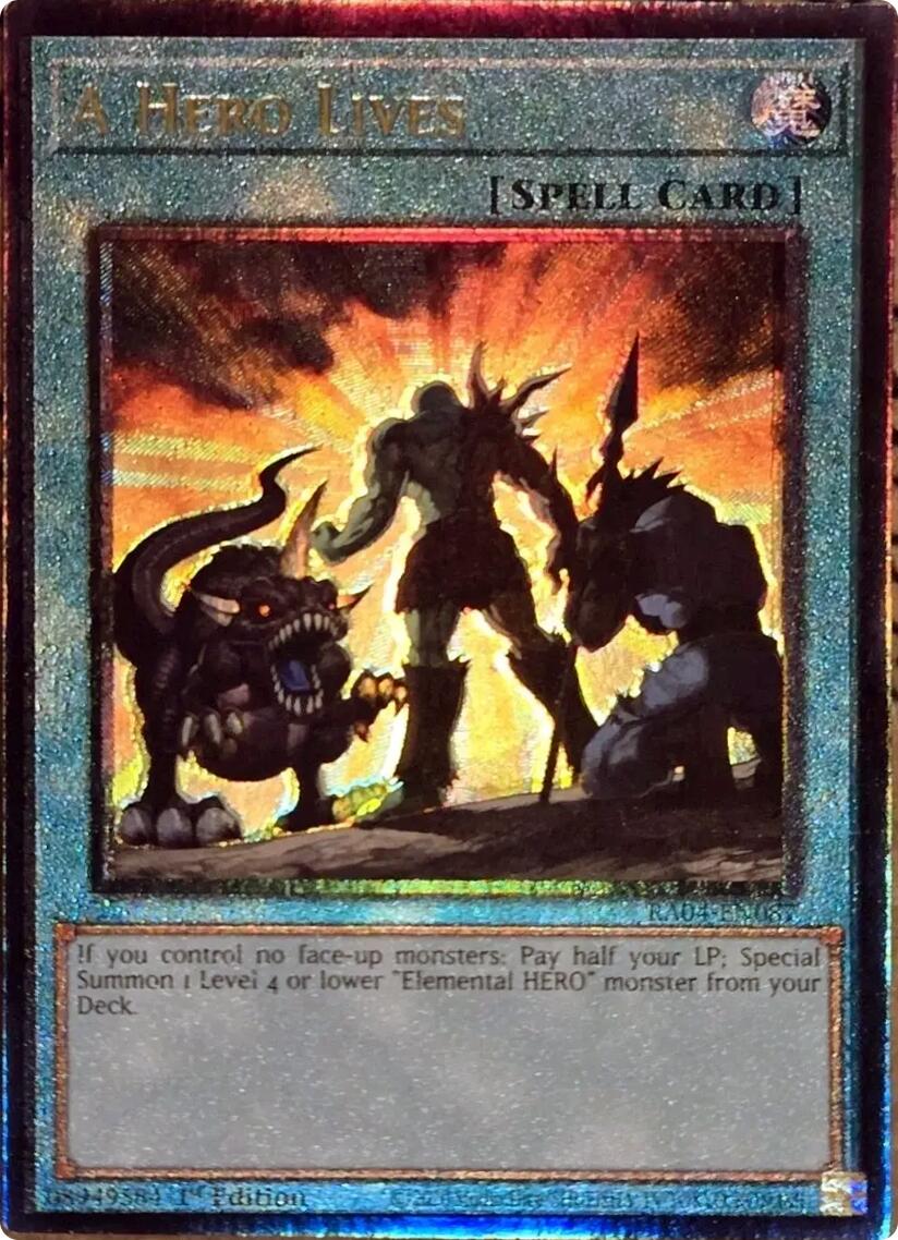 A Hero Lives [RA04-EN087] Prismatic Ultimate Rare | Enigma On Main