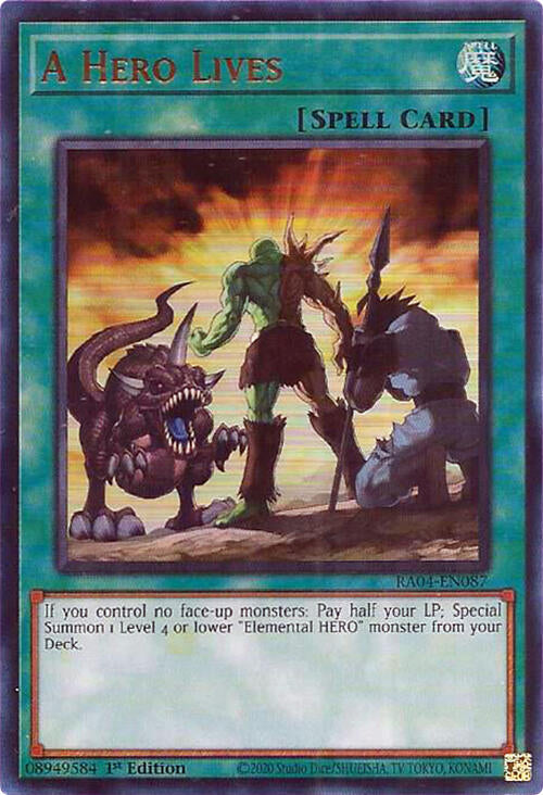 A Hero Lives [RA04-EN087] Ultra Rare | Enigma On Main