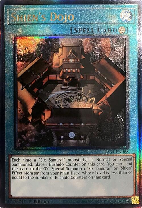 Shien's Dojo [RA04-EN088] Prismatic Ultimate Rare | Enigma On Main