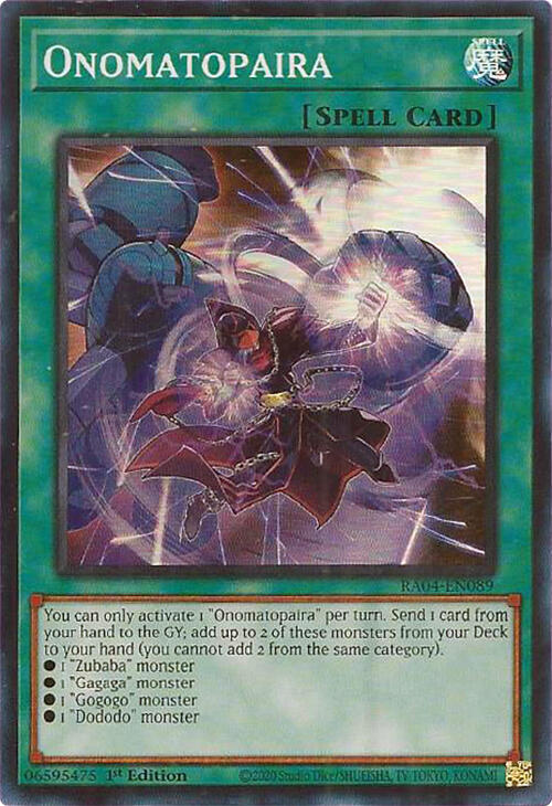 Onomatopaira [RA04-EN089] Super Rare | Enigma On Main