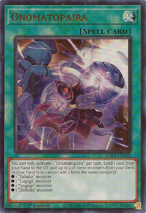Onomatopaira [RA04-EN089] Ultra Rare | Enigma On Main
