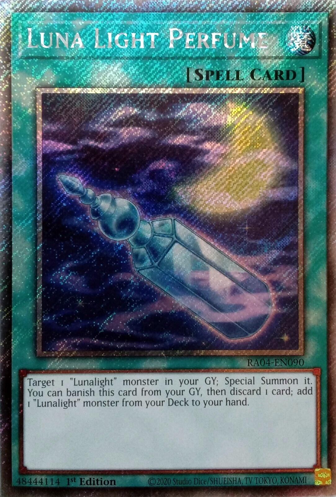 Luna Light Perfume [RA04-EN090] Platinum Secret Rare | Enigma On Main