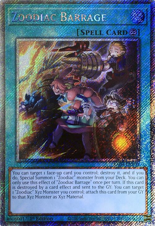 Zoodiac Barrage [RA04-EN091] Platinum Secret Rare | Enigma On Main