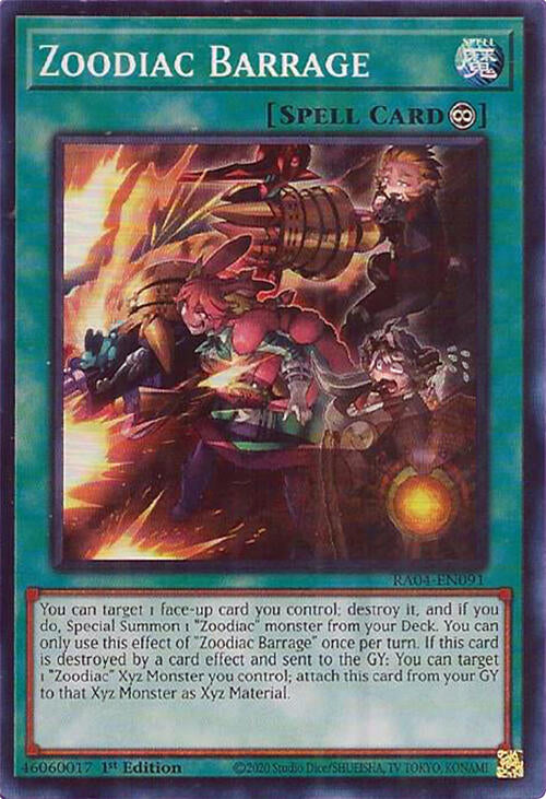 Zoodiac Barrage [RA04-EN091] Super Rare | Enigma On Main