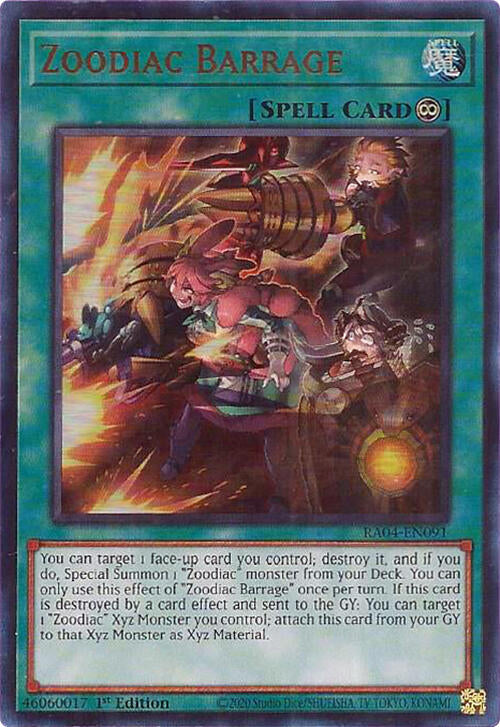 Zoodiac Barrage [RA04-EN091] Ultra Rare | Enigma On Main