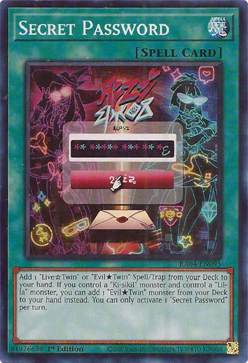 Secret Password [RA04-EN095] Super Rare | Enigma On Main