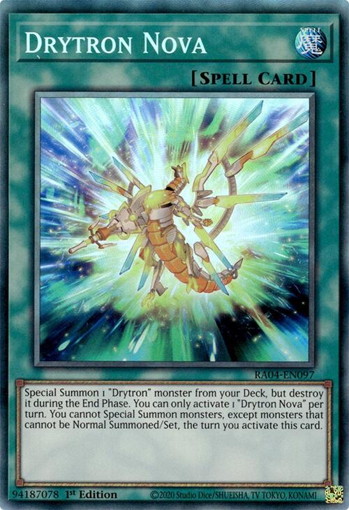 Drytron Nova [RA04-EN097] Prismatic Collector's Rare | Enigma On Main