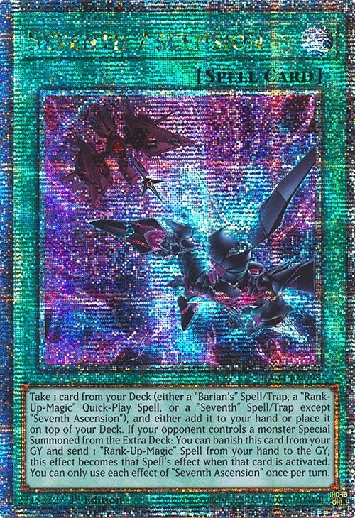 Seventh Ascension [RA04-EN098] Quarter Century Secret Rare | Enigma On Main