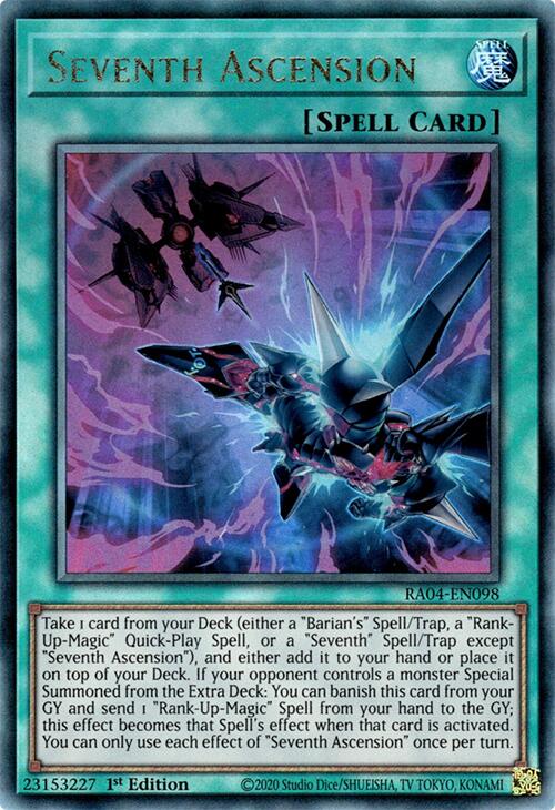 Seventh Ascension [RA04-EN098] Prismatic Ultimate Rare | Enigma On Main