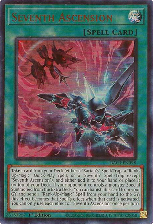 Seventh Ascension [RA04-EN098] Ultra Rare | Enigma On Main