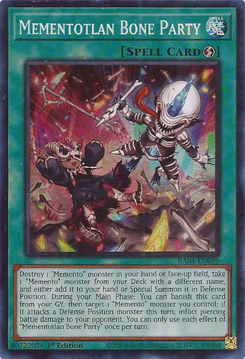 Mementotlan Bone Party [RA04-EN099] Super Rare | Enigma On Main