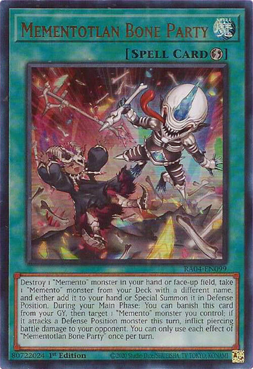 Mementotlan Bone Party [RA04-EN099] Ultra Rare | Enigma On Main