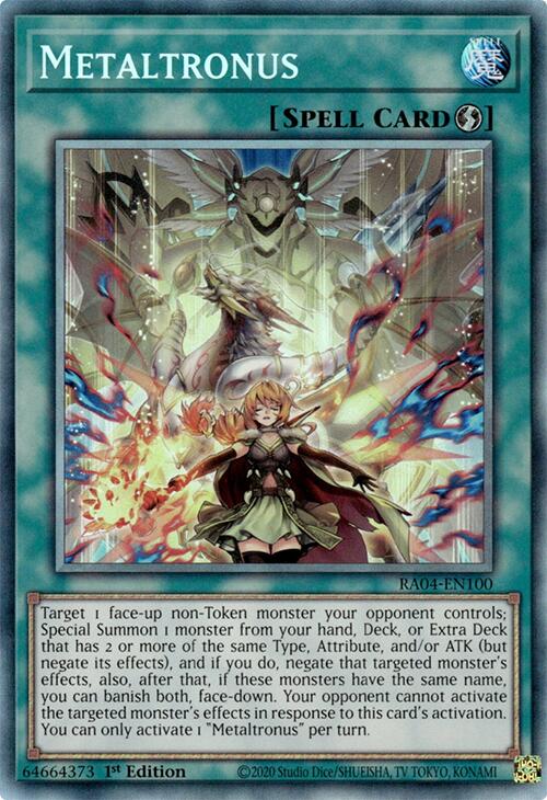 Metaltronus [RA04-EN100] Prismatic Collector's Rare | Enigma On Main