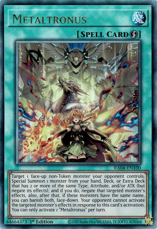 Metaltronus [RA04-EN100] Prismatic Ultimate Rare | Enigma On Main