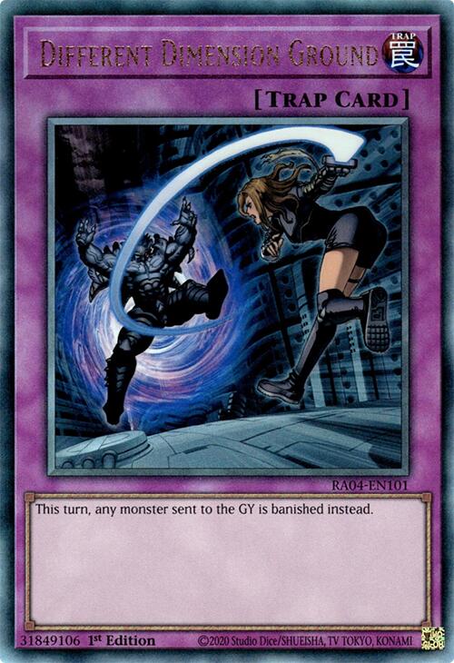 Different Dimension Ground [RA04-EN101] Prismatic Ultimate Rare | Enigma On Main