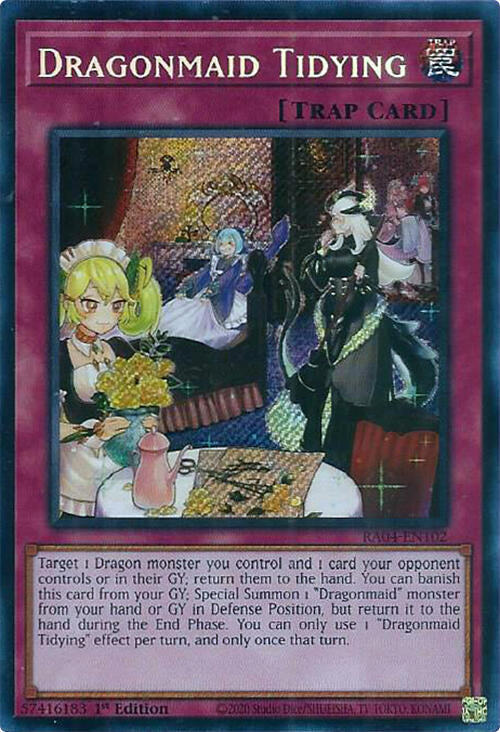 Dragonmaid Tidying [RA04-EN102] Secret Rare | Enigma On Main