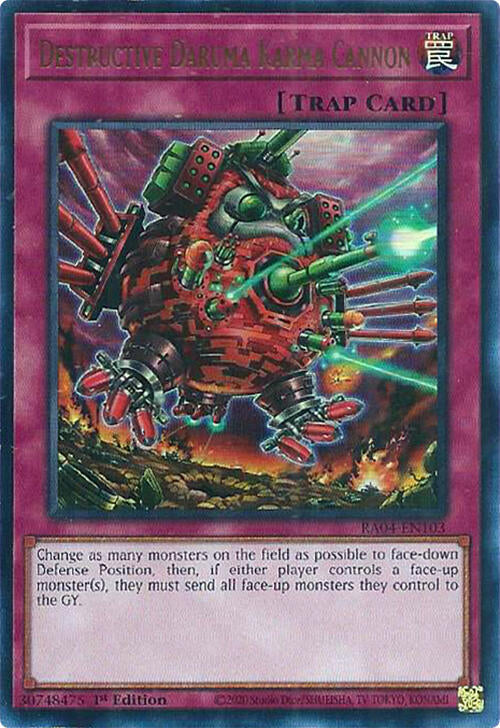 Destructive Daruma Karma Cannon [RA04-EN103] Ultra Rare | Enigma On Main