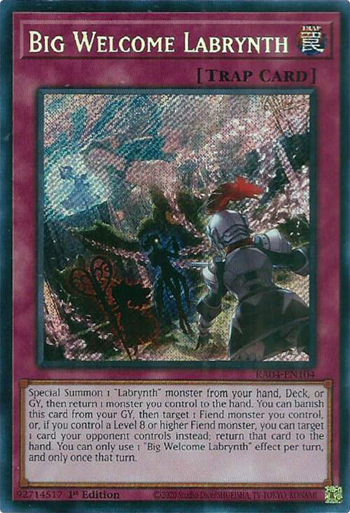 Big Welcome Labrynth [RA04-EN104] Secret Rare | Enigma On Main