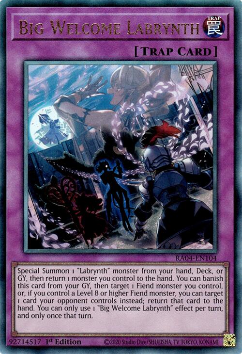 Big Welcome Labrynth [RA04-EN104] Prismatic Ultimate Rare | Enigma On Main