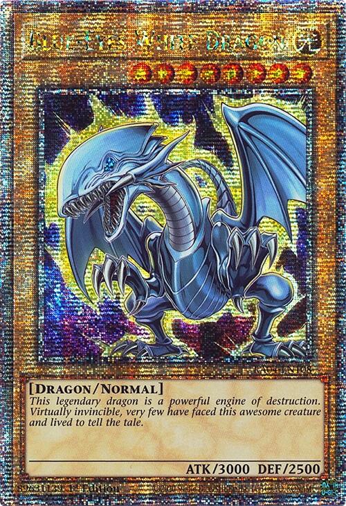 Blue-Eyes White Dragon (7th Art) [RA04-EN108] Quarter Century Secret Rare | Enigma On Main