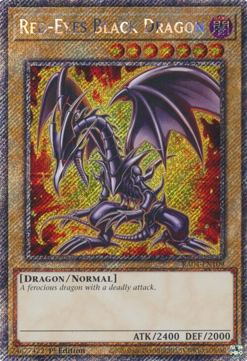 Red-Eyes Black Dragon (7th Art) [RA04-EN109] Platinum Secret Rare | Enigma On Main
