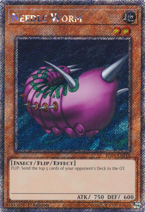 Needle Worm [RA04-EN112] Platinum Secret Rare | Enigma On Main