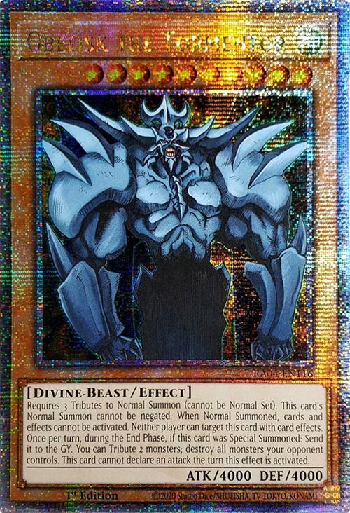 Obelisk the Tormentor [RA04-EN116] Quarter Century Secret Rare | Enigma On Main