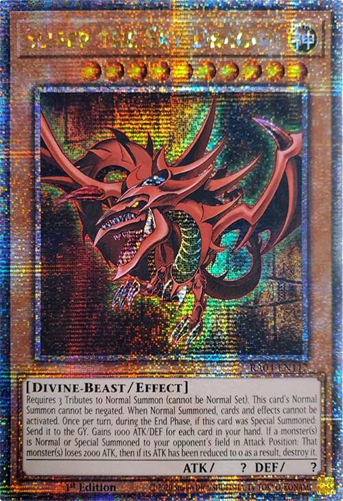 Slifer the Sky Dragon [RA04-EN117] Quarter Century Secret Rare | Enigma On Main