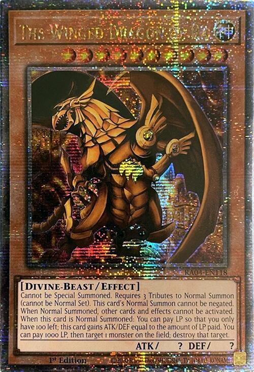The Winged Dragon of Ra [RA04-EN118] Quarter Century Secret Rare | Enigma On Main