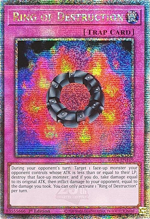 Ring of Destruction [RA04-EN119] Quarter Century Secret Rare | Enigma On Main