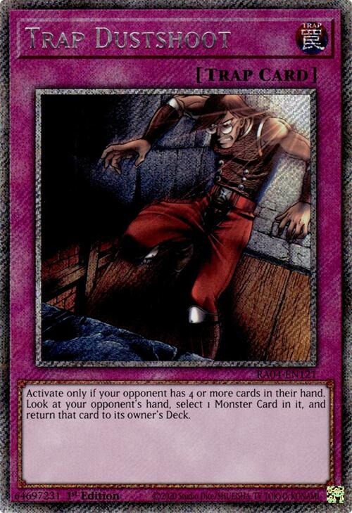 Trap Dustshoot [RA04-EN121] Platinum Secret Rare | Enigma On Main