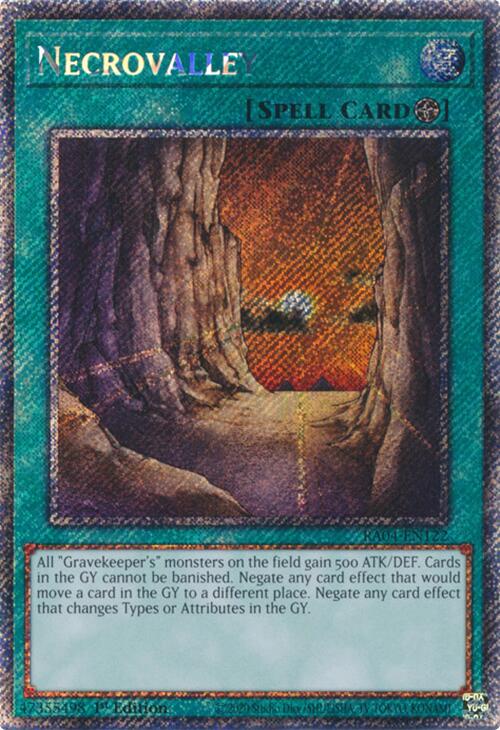 Necrovalley [RA04-EN122] Platinum Secret Rare | Enigma On Main