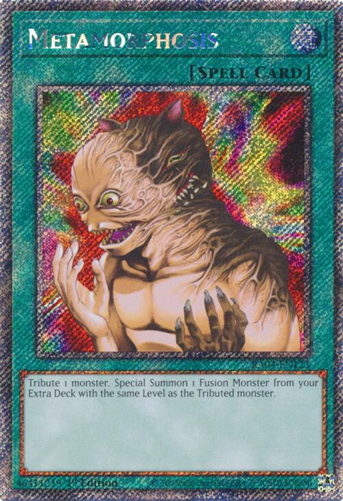 Metamorphosis [RA04-EN123] Platinum Secret Rare | Enigma On Main